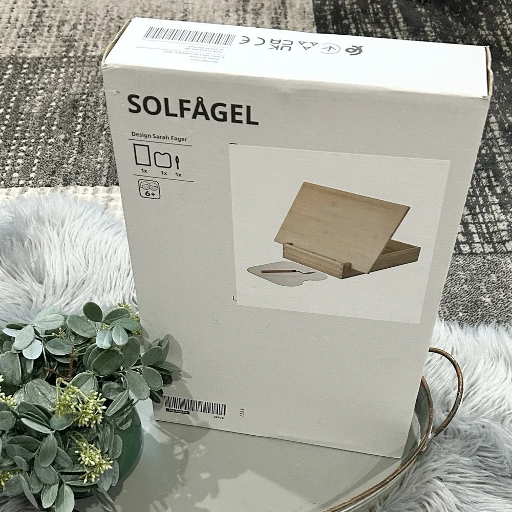Ikea Solfagel Sarah Fager Easel And‎ Accessories Bundle With Art Book